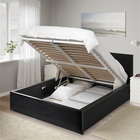 bed with storage ikea|ikea bed that lifts up storage underneath.